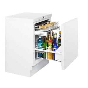 Unterbau-Flaschenkühlschrank KM 141 FL, für Flaschen bis 1,5 l, B 600 x T 600 x H 820-880 mm