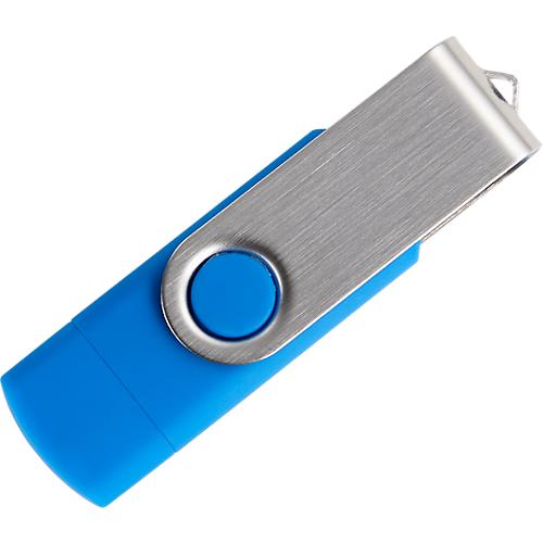 USB-Stick C5, mit 1 x USB 3.0 & 1 x USB Typ-C, bis zu 4,8 GB/s, duplexfähig, Speicherkapazität 32 GB, blau