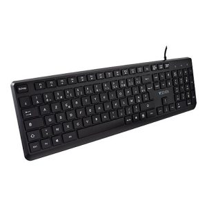 V7 KU350FR – Tastatur – USB – AZERTY – Französisch – Schwarz