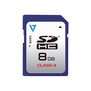 V7 VASDH8GCL4R – Flash-Speicherkarte – 8 GB – Class 4 – SDHC – Blau