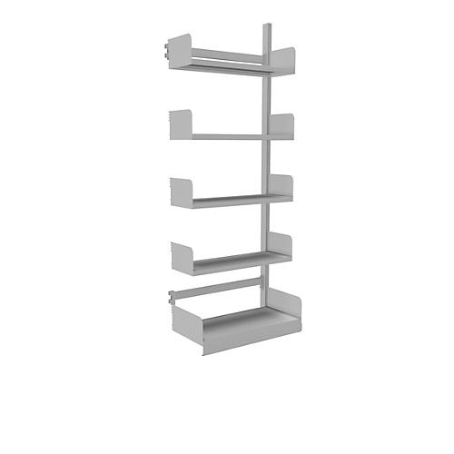 Variabo Freiarmregal, Anbaufeld, einseitig, 300 mm Fachbodentiefe, 750 x 2000 mm