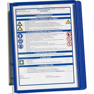 Vario Wall 5 Wandhalter-SET ink. Sichttafeln, blau Vario Wall 5 Wandhalter-SET ink. Sichttafeln, blau