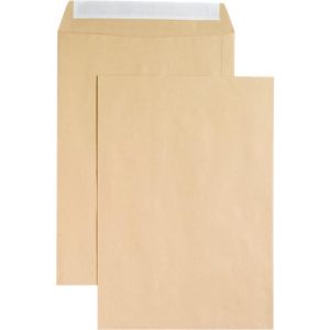 Versandtaschen Eurokuvert, DIN B4, ohne Fenster, haftklebend, 120 g/m², 250 Stück, Papier, braun