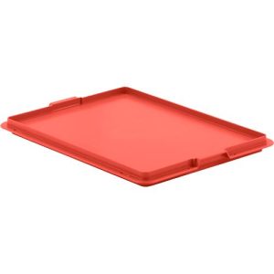Verschlussdeckel EF-D 43 für Kasten im EURO-Maß, rot
