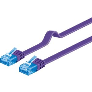 Patchkabel Cat 6a. Flachkabel 20m. violett