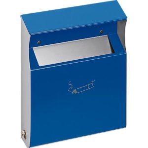 Wandascher mit Schutzdach, blau