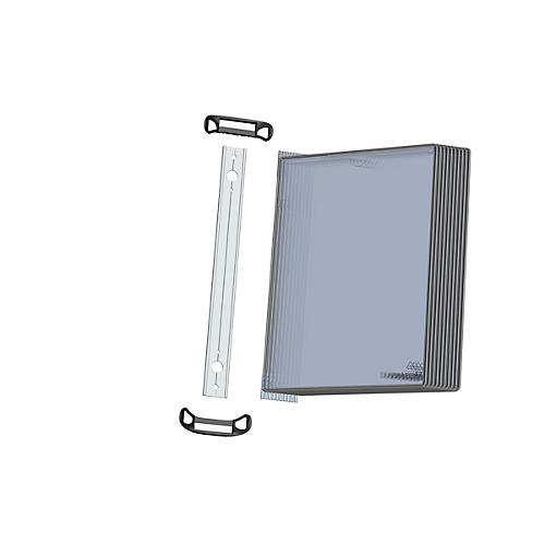 Wandelement Tarifold PRO, mit 10 Tafeln, DIN A4, magnet. Befestigungssystem, Metalldrehzapfen