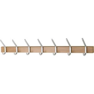 Wandgarderobe, Alu/Buche, 1000 mm breit Wandgarderobe, Alu/Buche, 1000 mm breit