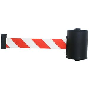Wandgurtkassette, Schraubbefestigung, 10 m lang, drehbar, rot/weiß