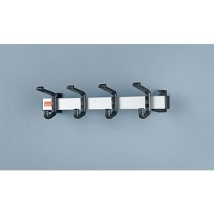 Wandprofil mit 4 Hut-/Mantelhaken Wandprofil mit 4 Hut-/Mantelhaken