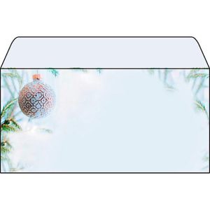 Weihnachtsumschlag ‚Winter Mood‘, 50 Umschläge ohne Fenster, DIN Lang, Inkjet- & Laserdrucker