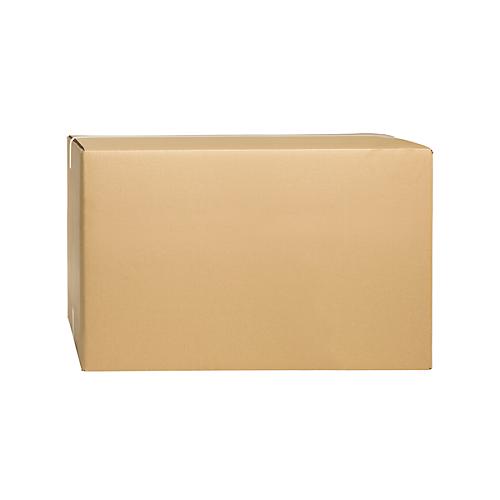 Wellpapp-Faltkartons, 2-wellig, 630 x 430 x 400 mm, braun