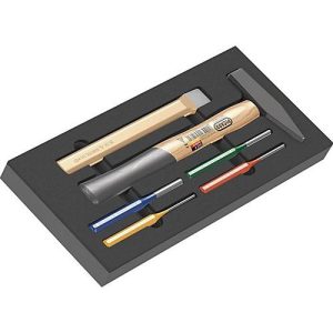 WERA Werkzeugmodul 9782, 6-teilig, Schaumstoffeinlage, wasser- & ölabweisend, B 185 x H 55 x T 405 mm