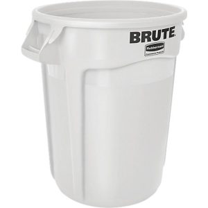 Wertstoffsammler Brute, Polyethylen, rund, 121 l, weiß Wertstoffsammler Brute, Polyethylen, rund, 121 l, weiß