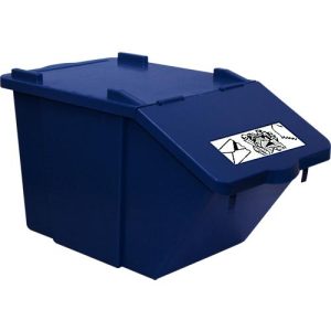 Wertstoffsammler Ökonom, stapelbar, 45 l, blau