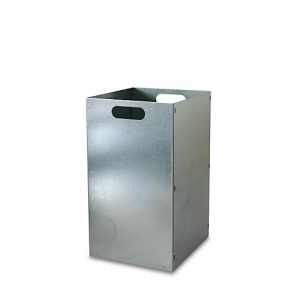 Wertstoffsammler, Volumen 87 l, mit Inneneimer, Stahl verzinkt, B 340 x T 380 x H 900 mm, weiß Wertstoffsammler, Volumen 87 l, mit Inneneimer, Stahl verzinkt, B 340 x T 380 x H 900 mm, weiß