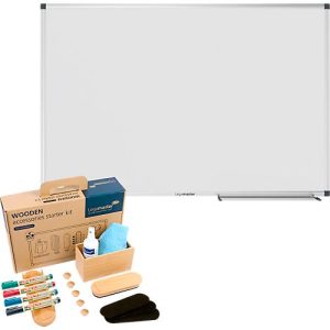 Whiteboard Legamaster UNITE, magnetisch, Markerablage, B 1200 x T 12,6 x H 900 mm, emaillierter Keramikstahl, weiß, inkl. Whiteboard Zubehör Set WOODEN, 17-teilig Whiteboard Legamaster UNITE, magnetisch, Markerablage, B 1200 x T 12,6 x H 900 mm, emaillierter Keramikstahl, weiß, inkl. Whiteboard Zubehör Set WOODEN, 17-teilig