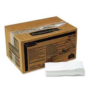 Wickeltischunterlagen Rubbermaid®, 2-lagig, antimikrobiell, Papier, L 355,6 x B 317,5 x H 152,4 mm, weiß, 320 Stück in Karton Wickeltischunterlagen Rubbermaid®, 2-lagig, antimikrobiell, Papier, L 355,6 x B 317,5 x H 152,4 mm, weiß, 320 Stück in Karton