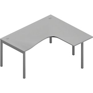 Winkelschreibtisch ARLON-OFFICE, B 1600 x T 1200 x H 730 mm, lichtgrau Winkelschreibtisch ARLON-OFFICE, B 1600 x T 1200 x H 730 mm, lichtgrau