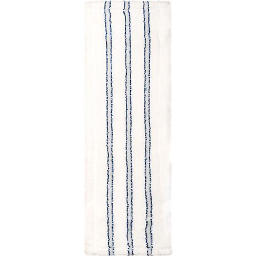 Wischmopp Bezug Sprintus Premium, Mikrofaser/Borste, mit Laschen, B 500 mm, 5 Stück, weiß/blau