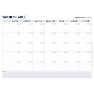 Wochenplaner Staedtler Lumocolor® 641 A1-1, Format A1, trocken & nass abwischbar, inkl. Universalstiften & Stifteklammern, Kunststoff