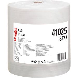 WYPALL* Wischtuch X-80, aus Hydroknitmaterial, 475 Tücher, 1-lagig, weiß