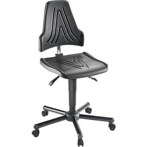 XXL-Arbeitsdrehstuhl meychair Workster Pro W19-11361, elektrisch leitfähig, mit Rollen, höhenverstellbar, bis 250 kg, Polyurethanschaum, desinfektionsmittelbeständig, schwarz XXL-Arbeitsdrehstuhl meychair Workster Pro W19-11361, elektrisch leitfähig, mit Rollen, höhenverstellbar, bis 250 kg, Polyurethanschaum, desinfektionsmittelbeständig, schwarz