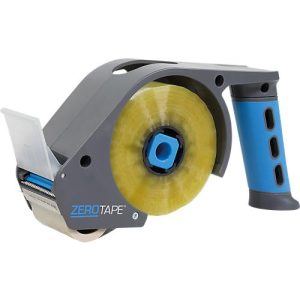 ZeroTape® Handabroller, für Rollen B 48 mm x L 150 m, leise abrollend, blau
