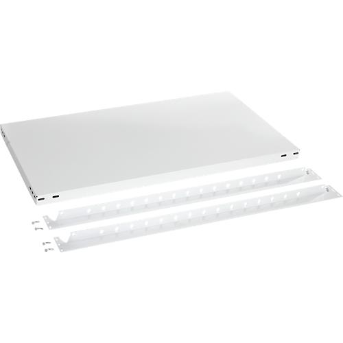 Zusätzliche Schreibtischböden für Tisch-Grund-/und Anbauelement ORDO Professional, mit Wandschienen, Stahl, für Tischgröße B 1010 x T 635 x H 825, verkehrsweiß RAL 9016