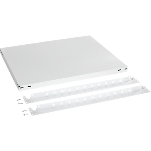 Zusätzliche Schreibtischböden für Tisch-Grund-/und Anbauelement ORDO Professional, mit Wandschienen, Stahl, für Tischgröße B 760 x T 635 x H 825, verkehrsweiß RAL 9016