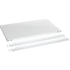 Zusätzlicher Fachboden ORDO Professional, höhenverstellbar, Tragkraft bis 140 kg, B 1000 x T 500 x H 40 mm, Stahl, verkehrsweiß RAL 9016